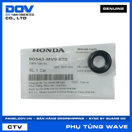 ĐỆM CAO SU WAVE ALPHA 110, WAVE RSX 110 — 90543MV9670
