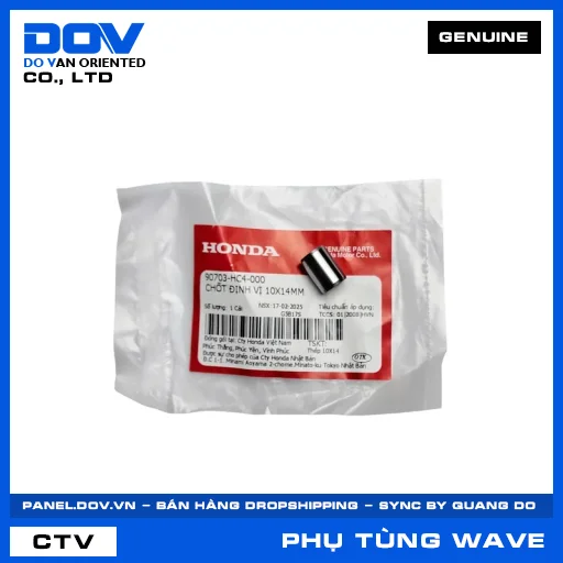CHỐT ĐỊNH VỊ 10X14MM WAVE 100, WAVE ALPHA, WAVE ALPHA 110, WAVE RSX 110 — 90703HC4000