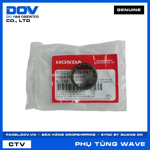 VÒNG BI ĐŨA 21X27X18 WAVE ALPHA 110, WAVE RSX 110 — 91011KWW741