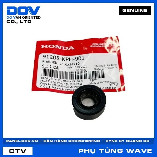 PHỚT DẦU 11.6X24X10 WAVE ALPHA — 91208KPH901