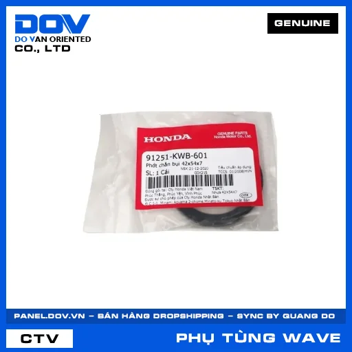 PHỚT CHẮN BỤI 42X54X7 WAVE ALPHA, WAVE RSX 110 — 91251KWB601