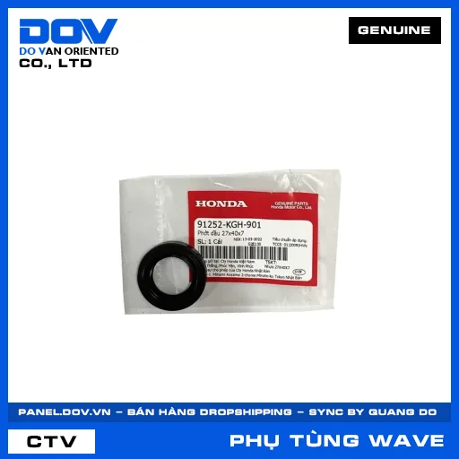 PHỚT DẦU 23X37X7 WAVE ALPHA — 91252KGH901