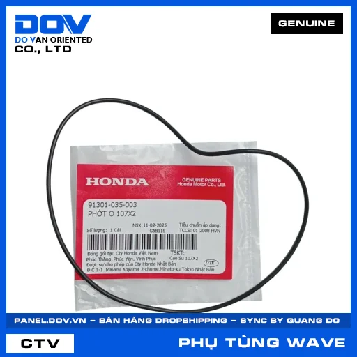 PHỚT O 107X2 WAVE 100, WAVE ALPHA — 91301035003