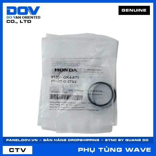 PHỚT O 27X2 WAVE ALPHA — 91301GK4871