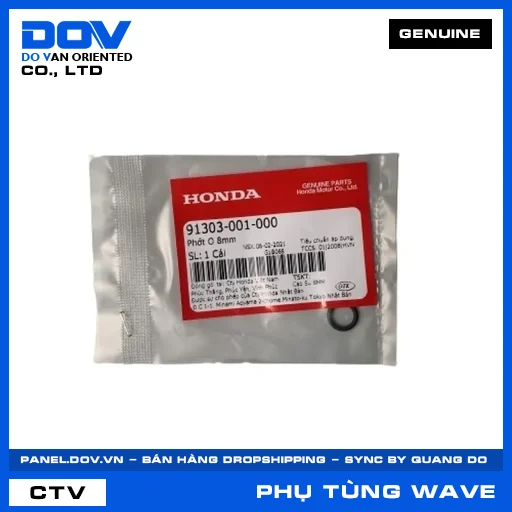 PHỚT O 8MM WAVE 100, WAVE ALPHA, WAVE RSX 110 — 91303001000