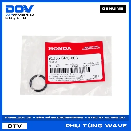 PHỚT O WAVE 100, WAVE ALPHA 110, WAVE RSX 110 — 91356GM0003