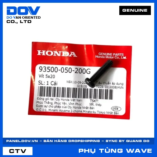 VÍT 5X20 WAVE ALPHA — 93500050200G
