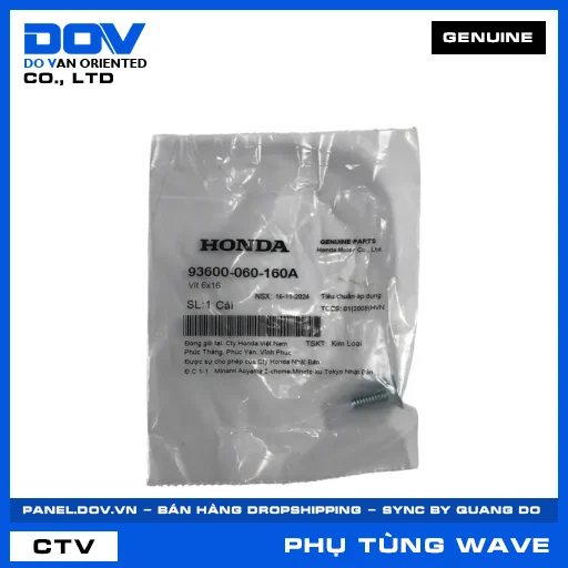 VÍT 6X16 WAVE 100, WAVE ALPHA — 93600060160A