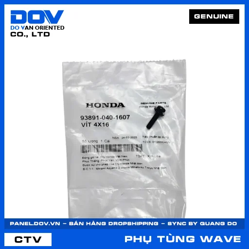 VÍT 4X16 WAVE 100, WAVE ALPHA, WAVE ALPHA 110, WAVE RSX 110 — 938910401607