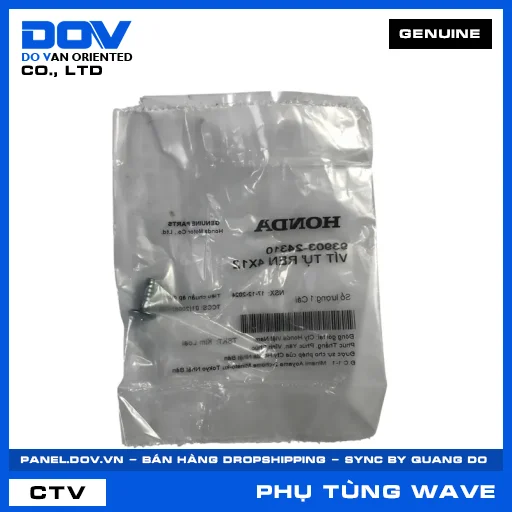 VÍT TỰ REN 4X12 WAVE 100, WAVE ALPHA, WAVE RSX 110 — 9390324310