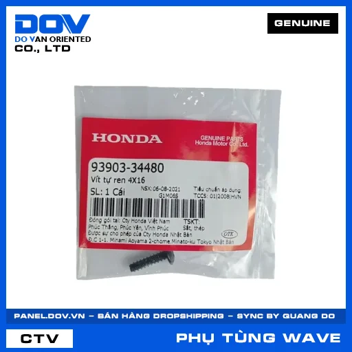 VÍT TỰ REN 4X16 WAVE ALPHA — 9390334480