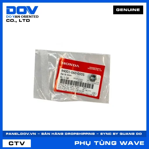 Ðai ốc 6mm WAVE 100, WAVE ALPHA, WAVE ALPHA 110, WAVE RSX 110 — 94001060000S