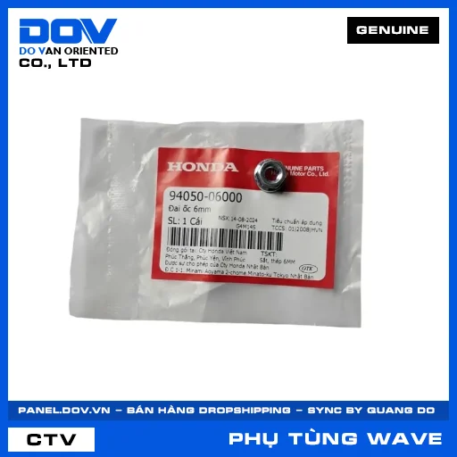 ĐAI ỐC 6MM WAVE 100, WAVE ALPHA, WAVE ALPHA 110, WAVE RSX 110 — 9405006000