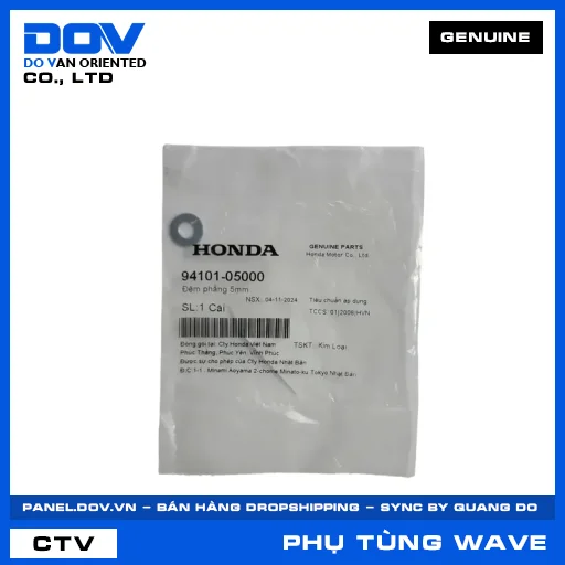 ĐỆM PHẲNG 5MM WAVE 100, WAVE ALPHA, WAVE ALPHA 110, WAVE RSX 110 — 9410105000