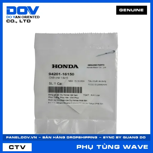 CHỐT CHẺ 1.6X15 WAVE 100, WAVE ALPHA, WAVE ALPHA 110, WAVE RSX 110 — 9420116150