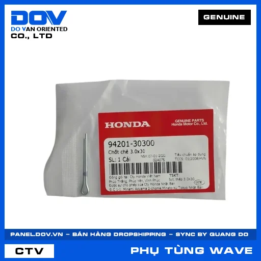 CHỐT CHẺ 3.0X30 WAVE ALPHA 110, WAVE RSX 110 — 9420130300