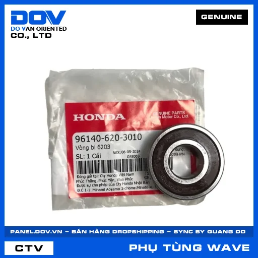 VÒNG BI 6203 WAVE 100, WAVE ALPHA, WAVE RSX 110 — 961406203010