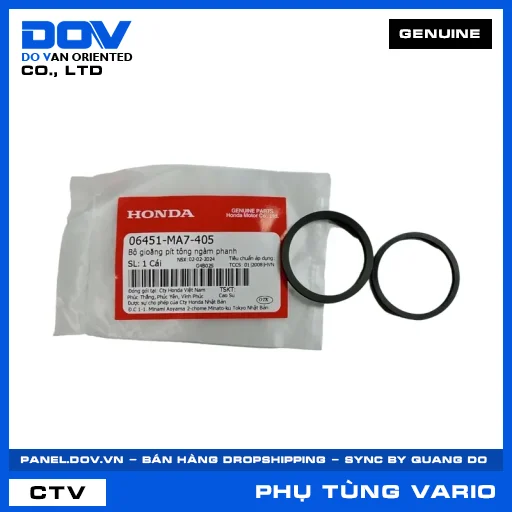 BỘ GIOĂNG PÍT TÔNG NGÀM PHANH (thắng) VARIO 160 — 06451MA7405