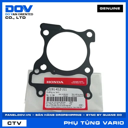 GIOĂNG XY LANH VARIO 160 — 12191K1ZJ11