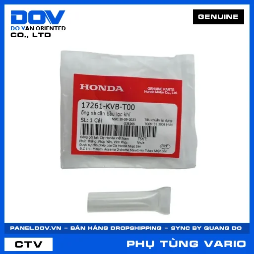ỐNG XẢ CẶN BẦU LỌC KHÍ (lọc gió) VARIO 160 — 17261KVBT00