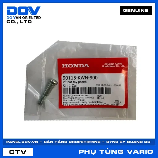 VÍT BẮT TAY PHANH (tay thắng) VARIO 160 — 90115KWN900