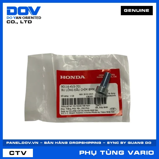 BU LÔNG ĐẦU CHÌM 8MM VARIO 160 — 90116KV3701