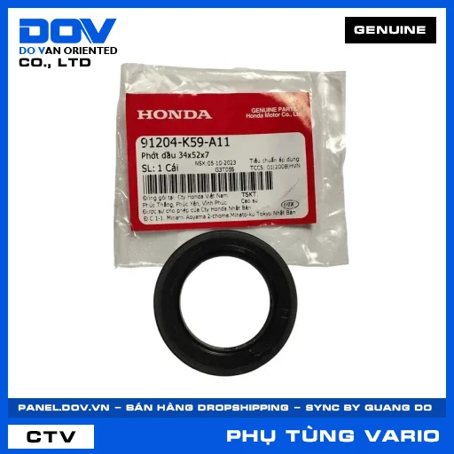 PHỚT DẦU 34X52X7 VARIO 160 — 91204K59A11