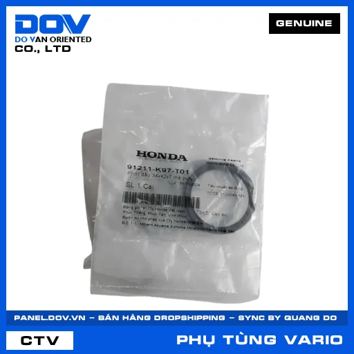 PHỚT DẦU 34X41X4 MÁ PULY VARIO 160 — 91211K97T01