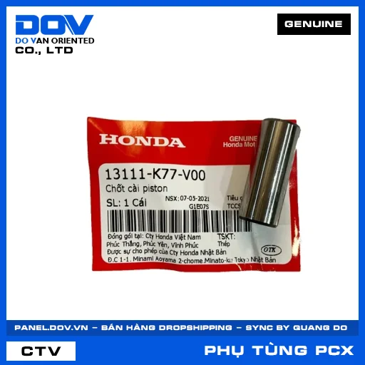 CHỐT CÀI PISTON PCX 125/150 — 13111K77V00