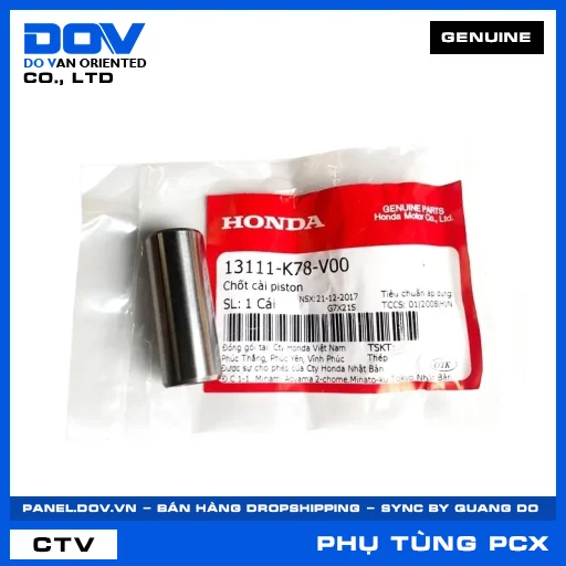 CHỐT CÀI PISTON PCX, PCX 125/150 — 13111K78V00