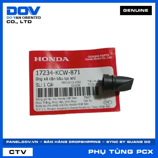 ỐNG XẢ CẶN BẦU LỌC KHÍ (lọc gió) PCX, PCX 125 — 17234KCW871