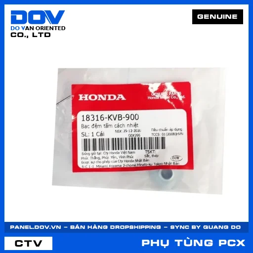 BẠC ĐỆM TẤM CÁCH NHIỆT PCX, PCX 125 — 18316KVB900