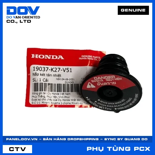 NẮP KÉT TẢN NHIỆT PCX, PCX 125/150 — 19037K27V51