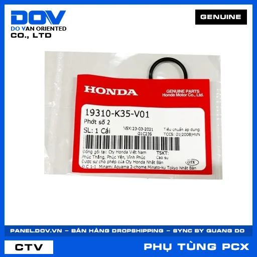 PHỚT SỐ 2 PCX, PCX 125, PCX 125/150, PCX 160 — 19310K35V01