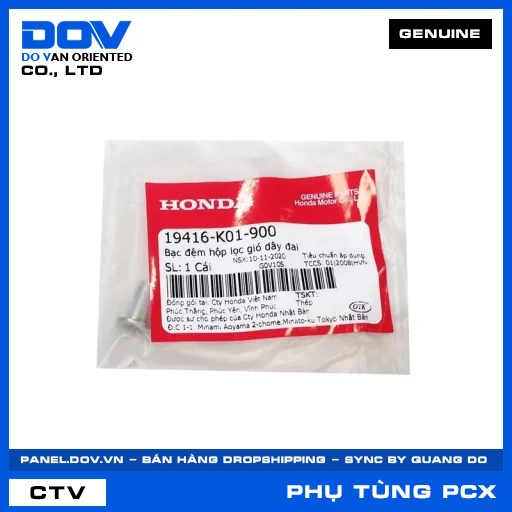 BẠC ĐỆM HỘP LỌC GIÓ DÂY ĐAI (lọc khí) PCX 160 — 19416K01900