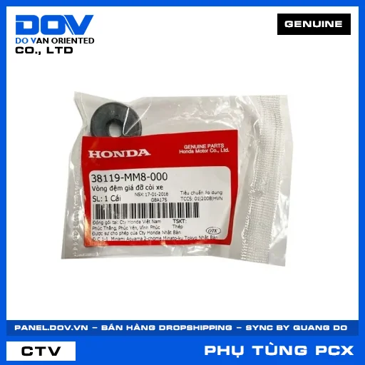 VÒNG ĐỆM GIÁ ĐỠ CÒI XE PCX, PCX 125 — 38119MM8000