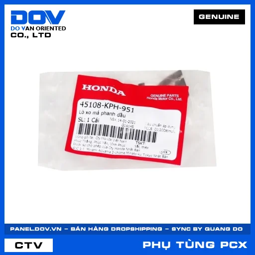 LÒ XO MÁ PHANH DẦU (bố thắng) PCX 160 — 45108KPH951