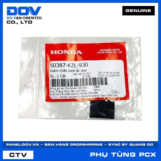 Giảm chấn bình ắc quy (bình điện) PCX 160 — 50387KZL930