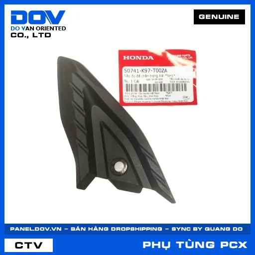 NẮP ỐP ĐỂ CHÂN TRONG TRÁI *NH1* PCX, PCX 125/150 — 50741K97T00ZA