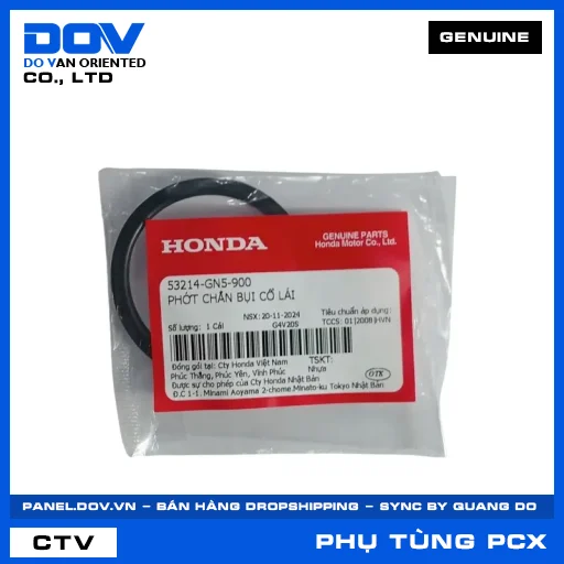 PHỚT CHẮN BỤI CỔ LÁI PCX, PCX 125, PCX 125/150, PCX 160 — 53214GN5900
