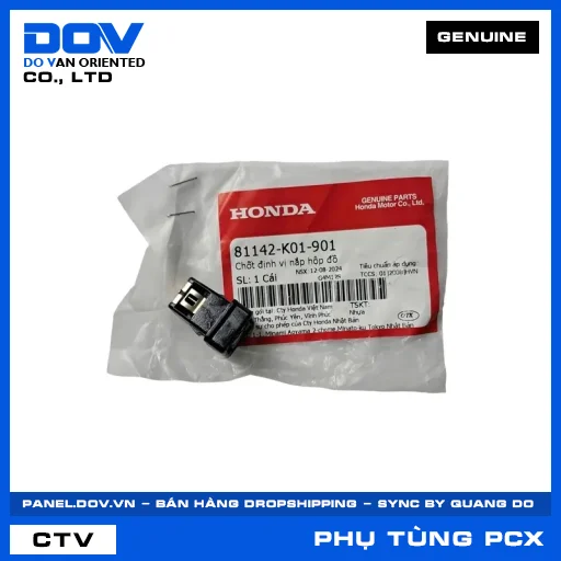 CHỐT ĐỊNH VỊ NẮP HỘP ĐỒ PCX, PCX 125, PCX 125/150, PCX 160 — 81142K01901