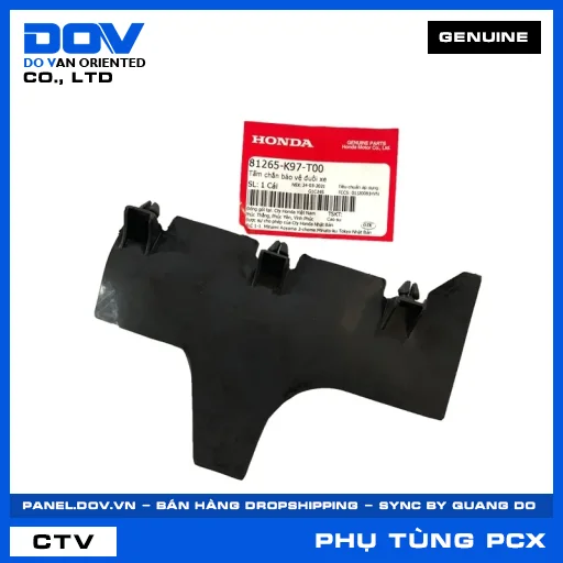 TẤM CHẮN BẢO VỆ ĐUÔI XE PCX, PCX 125/150 — 81265K97T00