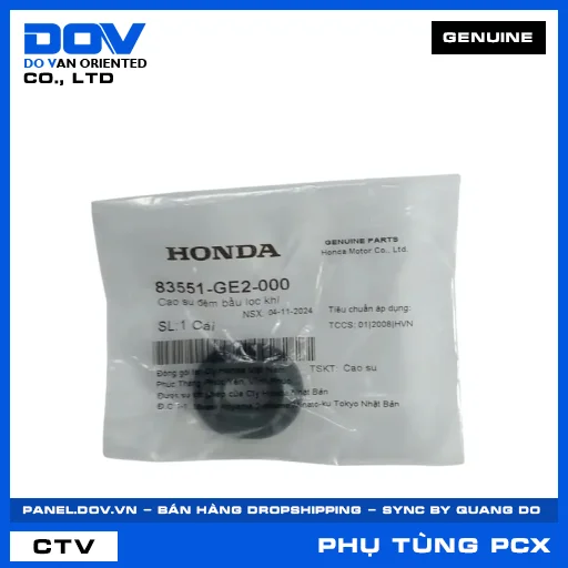 CAO SU ĐỆM BẦU LỌC KHÍ (lọc gió) PCX, PCX 125, PCX 125/150 — 83551GE2000