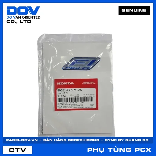 TEM CHỮ FI PCX 125 — 86531KYZ710ZA