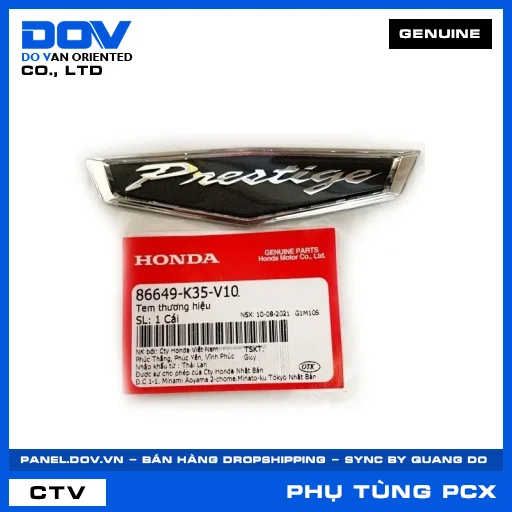 TEM THƯƠNG HIỆU PCX 125 — 86649K35V10