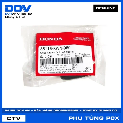 CHỤP CAO SU ỐC KHOÁ GƯƠNG (kiếng) PCX, PCX 125, PCX 125/150, PCX 160 — 88115KWN980