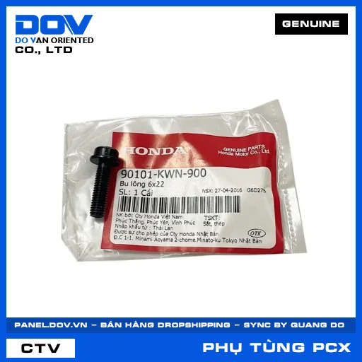 BU LÔNG 6X22 PCX, PCX 125, PCX 125/150, PCX 160 — 90101KWN900
