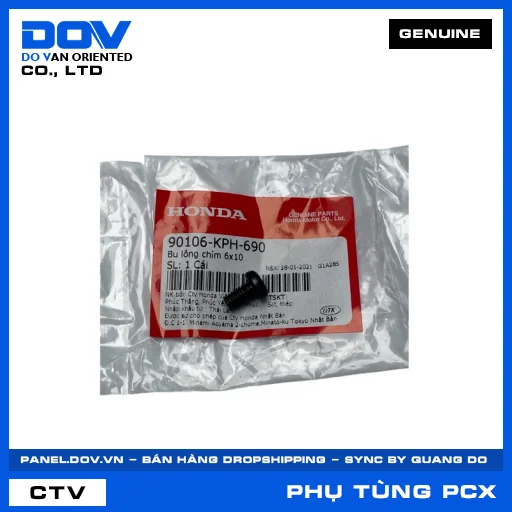 BU LÔNG CHÌM 6X10 PCX — 90106KPH690
