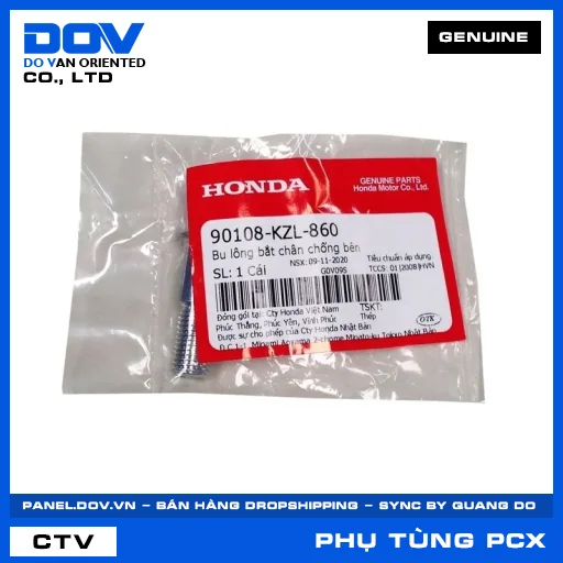BU LÔNG BẮT CHÂN CHỐNG BÊN PCX, PCX 125 — 90108KZL860