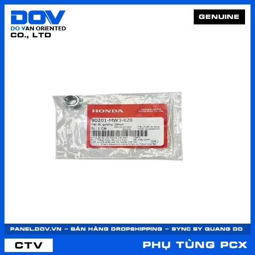 ĐAI ỐC GƯƠNG 10MM (kiếng) PCX, PCX 125/150 — 90201MW3620